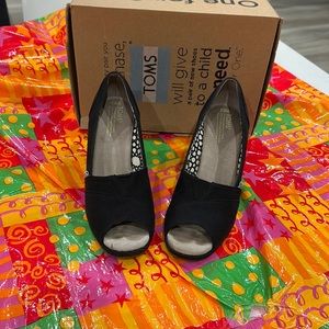 Toms Canvas Wrap Wedges